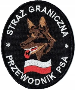 STRAŻ GRANICZNA Przewodnik Psa oznaka naramienna naszywka rzep