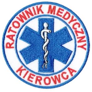 RATOWNIK MEDYCZNY KIEROWCA Ratownictwo Medyczne naszywka 80 mm rzep