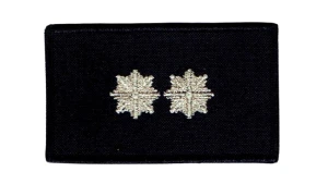 POLICJA stopień policyjny wszystkie stopnie polar naszywka czarna 85x50 mm