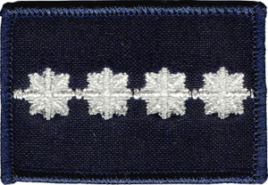 Policja dystynkcja stopień aspirant sztabowy naszywka 6x4 cm rzep