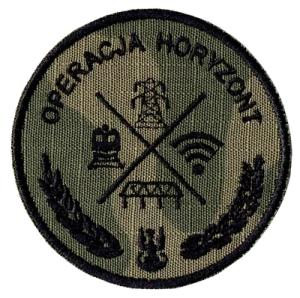 OPERACJA HORYZONT Misja Sił Zbrojnych RP oznaka naszywka US-22 rzep