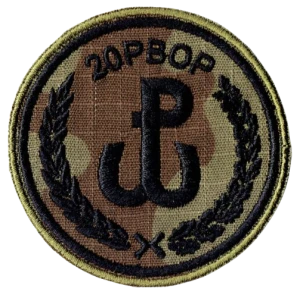 20PBOP oznaka rozpoznawcza polowa WOT naszywka wz2010 US-22 rzep nowy wzór
