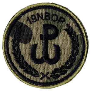 19NBOP oznaka rozpoznawcza polowa WOT naszywka wz2010 US-22 rzep nowy wzór