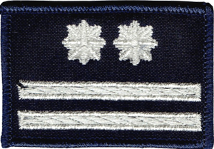 Policja dystynkcja stopień młodszy inspektor naszywka 6x4 cm rzep