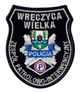 POLICJA Zespół Patrolowo-Interwencyjny tarcza naramienna naszywka na rzep