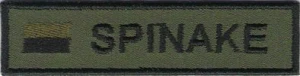 NAME PATCH nazwisko naszywka imienna z flagą polski olive green na rzep