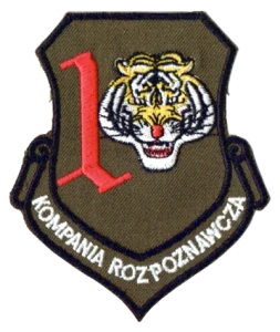 1 Kompania Rozpoznawcza oznaka rozpoznawcza polowa naszywka rzep