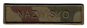 Nazwisko na mundur wojskowy imiennik wz2024 US-22 naszywka na rzep