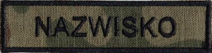 IMIENNIK nazwisko na mundur wojskowy 123UP/MON wz2010 US-22 naszywka rzep