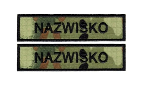 Straż Graniczna IMIENNIK NAZWISKO na mundur SG-14 naszywka na rzep x 2szt.