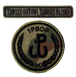 1PBOP ZGZB oznaka Wojsk Obrony Pogranicza naszywka US-22 rzep nowy wzór